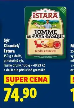 Lidl Sýr istara nabídka