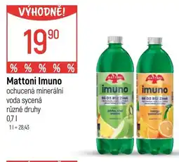 Globus Mattoni Imuno ochucená minerální voda sycená nabídka