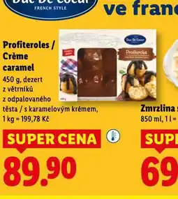 Lidl Profiteroles nabídka