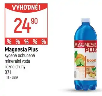 Globus Magnesia Plus sycená ochucená minerální voda nabídka