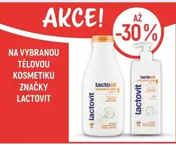Globus Na vybranou tělovou kosmetiku značky Lactovit nabídka