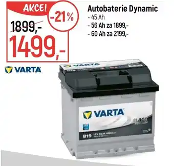 Globus VARTA Autobaterie Dynamic nabídka