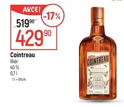 Globus Cointreau likér nabídka