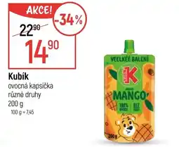 Globus Kubík ovocná kapsička nabídka