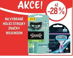 Globus Na vybrané holící strojky značky Wilkinson nabídka