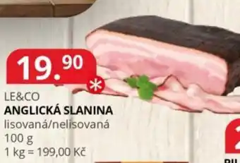 Potraviny CZ LE&CO Anglická slanina nabídka