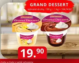 Potraviny CZ Ehrmann Grand Dessert nabídka