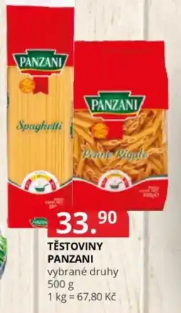 Potraviny CZ Těstoviny Panzani nabídka