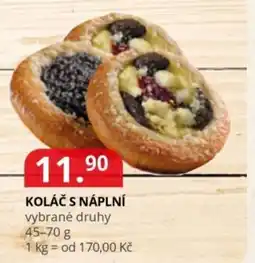 Potraviny CZ Koláč s náplní nabídka