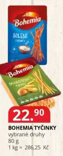 Potraviny CZ Bohemia tyčinky nabídka