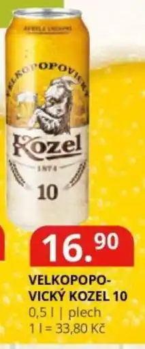 Potraviny CZ Velkopopovický Kozel 10 nabídka