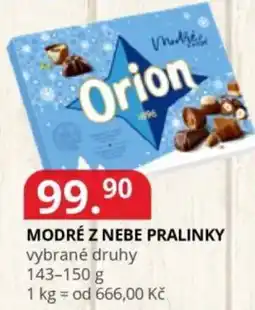 Potraviny CZ Orion Modré z nebe pralinky nabídka