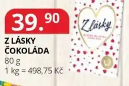 Potraviny CZ Z lásky čokoláda nabídka