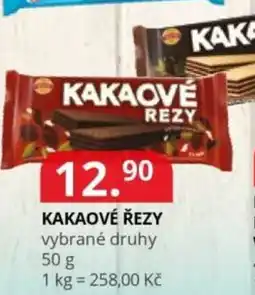 Potraviny CZ Kakaové řezy nabídka
