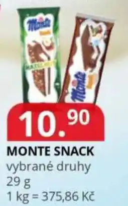Potraviny CZ Monte snack nabídka