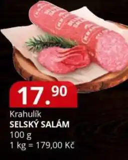 Potraviny CZ Krahulik Selský salám nabídka