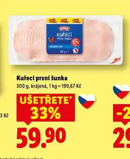 Lidl Kuřecí prsní šunka nabídka