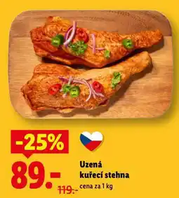 Lidl Uzená kuřecí stehna nabídka