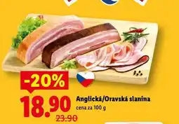 Lidl Anglická slanina nabídka