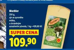 Lidl Morbier sýr nabídka