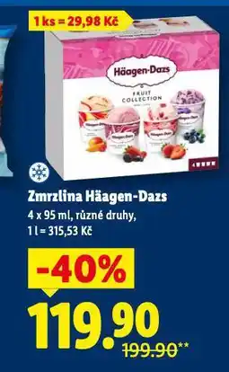 Lidl Häagen dazs zmrzlina nabídka