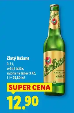 Lidl Pivo zlatý bažant nabídka