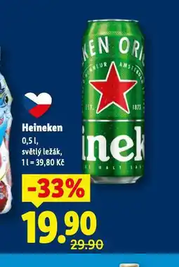 Lidl Pivo heineken nabídka