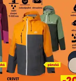 Lidl Pánská funkční nepromokavá bunda premium nabídka