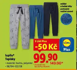 Lidl Tepláky nabídka