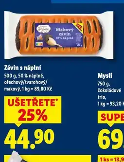 Lidl Závin s náplní nabídka