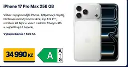 Datart IPhone 17 Pro Max 256 GB nabídka
