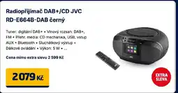 Datart Radiopřijímač DAB+/CD JVC RD-E664B-DAB černý nabídka