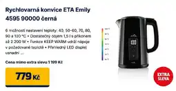 Datart Rychlovarná konvice ETA Emily 4595 90000 černá nabídka