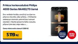 Datart Fritéza horkovzdušná Philips 4000 Series NA462/70 černá nabídka