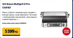 Datart Gril Braun Multigrill 9 Pro CG9167 nabídka