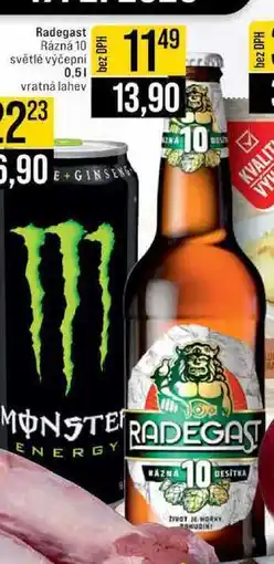 Jip Radegast Rázná 10 světlé výčepní nabídka