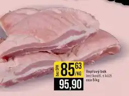 Jip Vepřový bok bez kosti, s kůží cca 5 kg 1kg nabídka