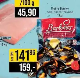 Jip Mušle Slávky celė, pasterizované nabídka