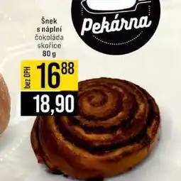Jip Šnek s náplní čokoláda skořice nabídka