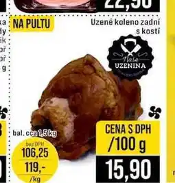 Jip Uzené koleno zadní s kostí 1,5kg 100g nabídka