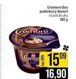 Jip Cremore Duo pudinkový dezert různé druhy nabídka