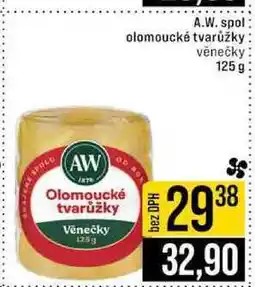 Jip A.W. spol olomoucké tvarůžky věnečky nabídka