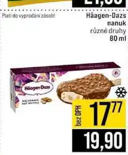 Jip Häagen-Dazs nanuk různé druhy nabídka