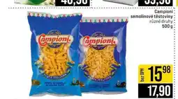 Jip Campioni semolinové těstoviny různé druhy nabídka