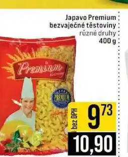Jip Japavo Premium bezvaječné těstoviny různé druhy nabídka