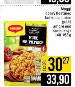 Jip Maggi dobrý hostinec kuře na paprice guláš amore mio šunka+sýr 140-153 g nabídka