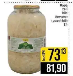 Jip Rapa zelí bílé červené kysané bílé S4 nabídka