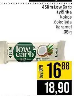 Jip 4Slim Low Carb tyčinka kokos čokoláda karamel nabídka