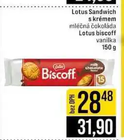 Jip Lotus Sandwich s krémem mléčná čokoláda Lotus biscoff vanilka nabídka