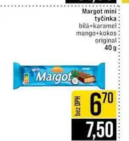 Jip Margot mini tyčinka bila+karamel mango+kokos original 40 g nabídka